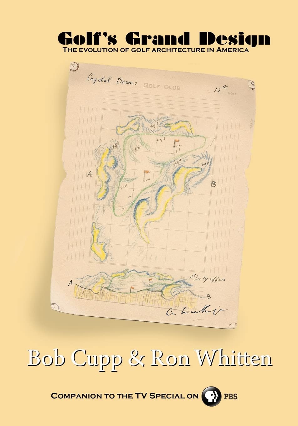 CREATESPACE Golf's Grand Design book cover highlighting the evolution of American golf architecture.