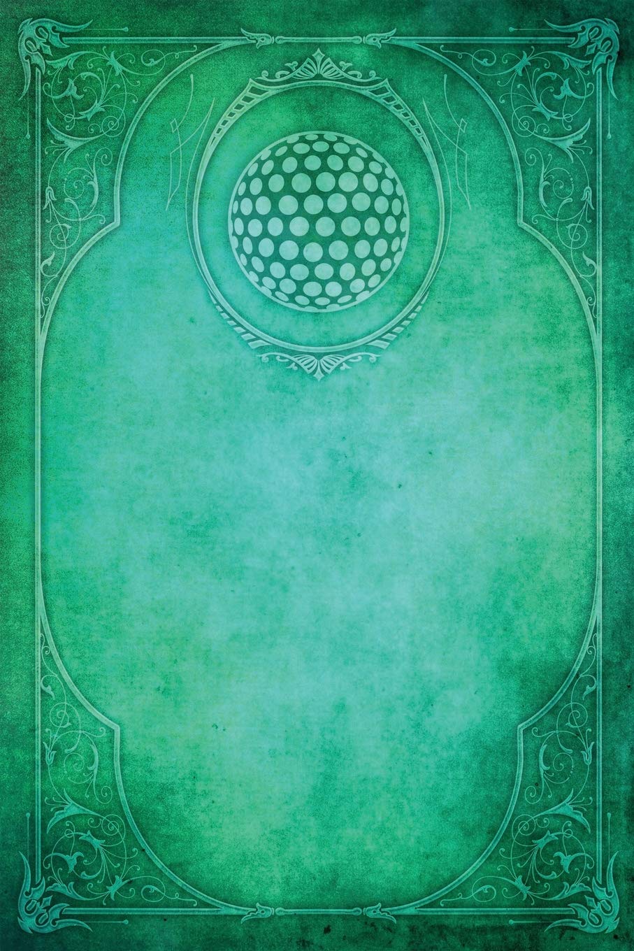 CREATESPACE Monogram Golf Journal cover close-up, highlighting elegant monogram design for organized notes.