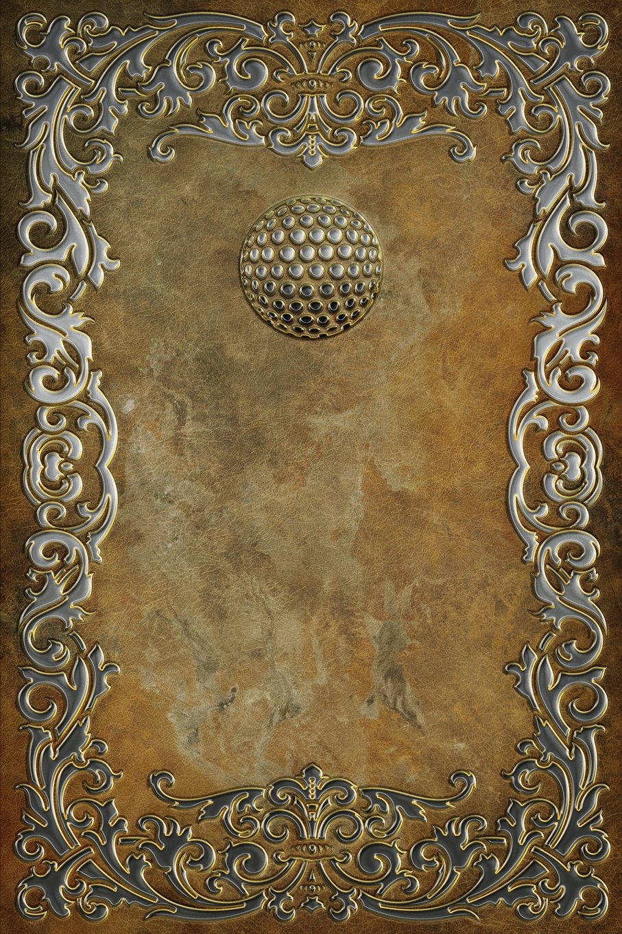 CREATESPACE Monogram Golf Journal with rustic cover and 365 lined pages for notes and planning.