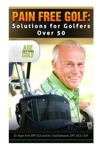 CREATESPACE Pain Free Golf cover guiding players over 50 toward safer, smoother swings.