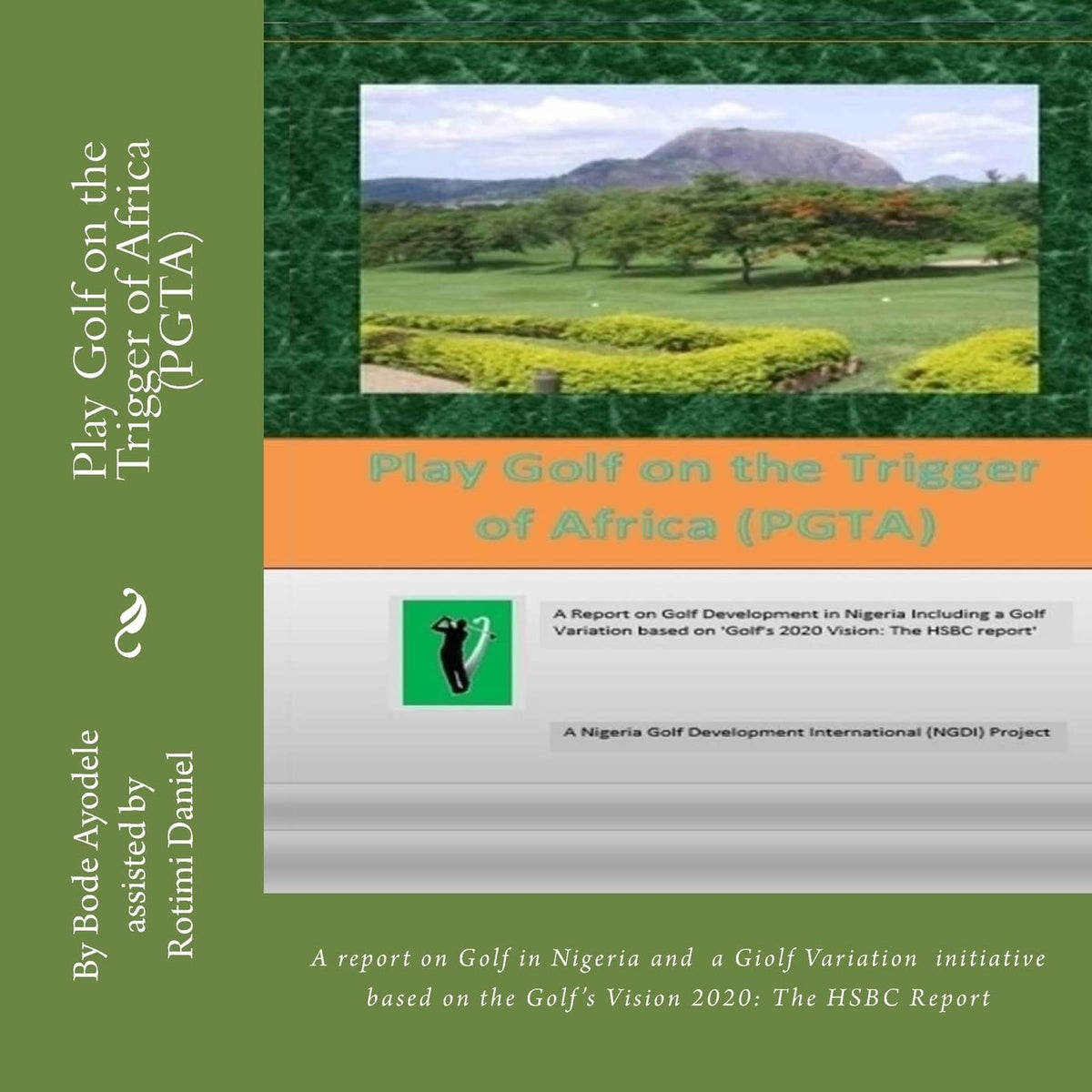 CREATESPACE PGTA Africa cover showcases the jungle golf concept enabling faster, more social rounds