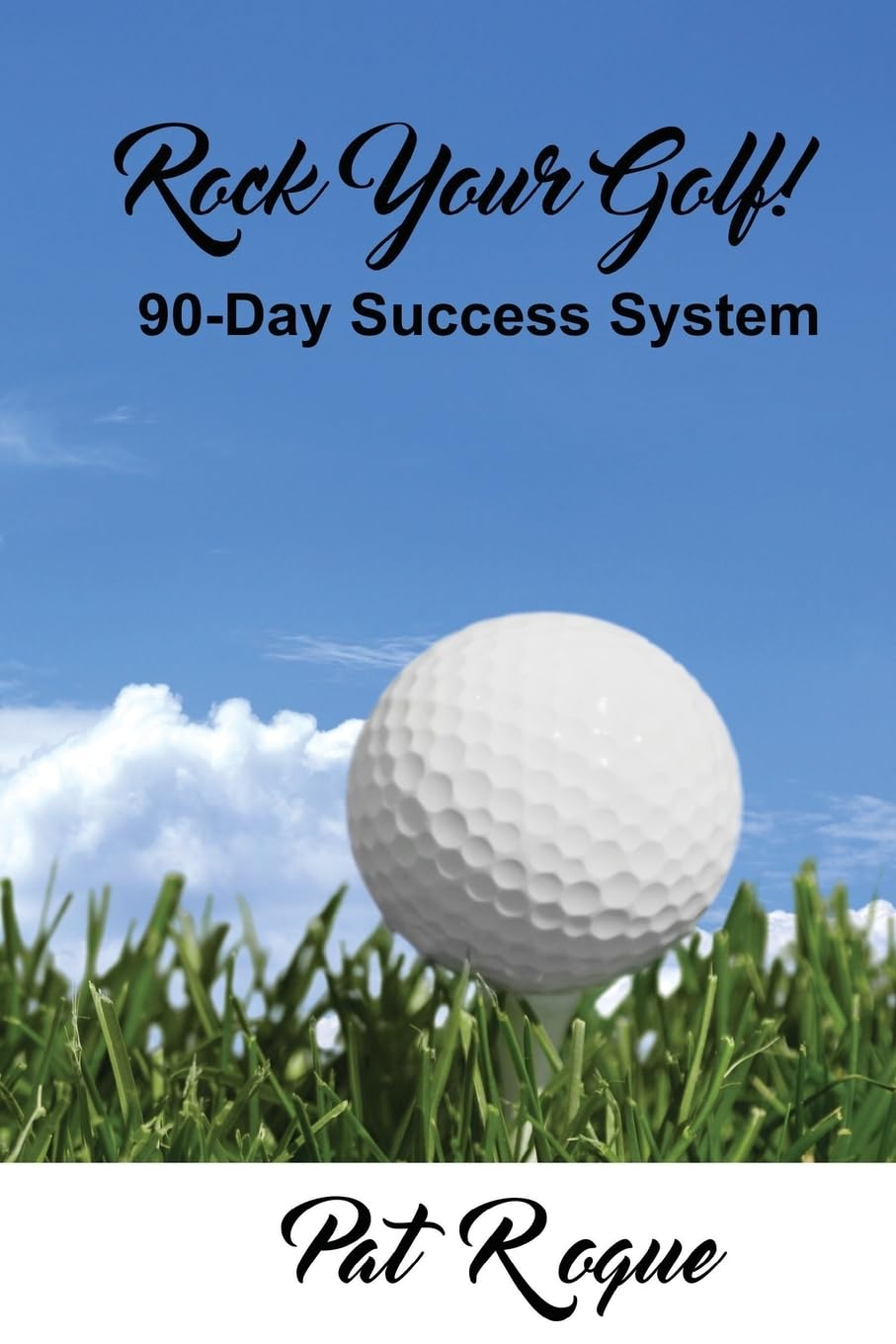 CREATESPACE Rock Your Golf 90-Day Planner cover highlighting goal-setting for golfers