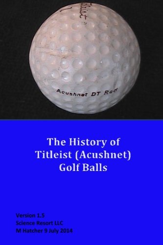 CREATESPACE Titleist golf balls history cover shows evolution and key milestones for golf history enthusiasts.