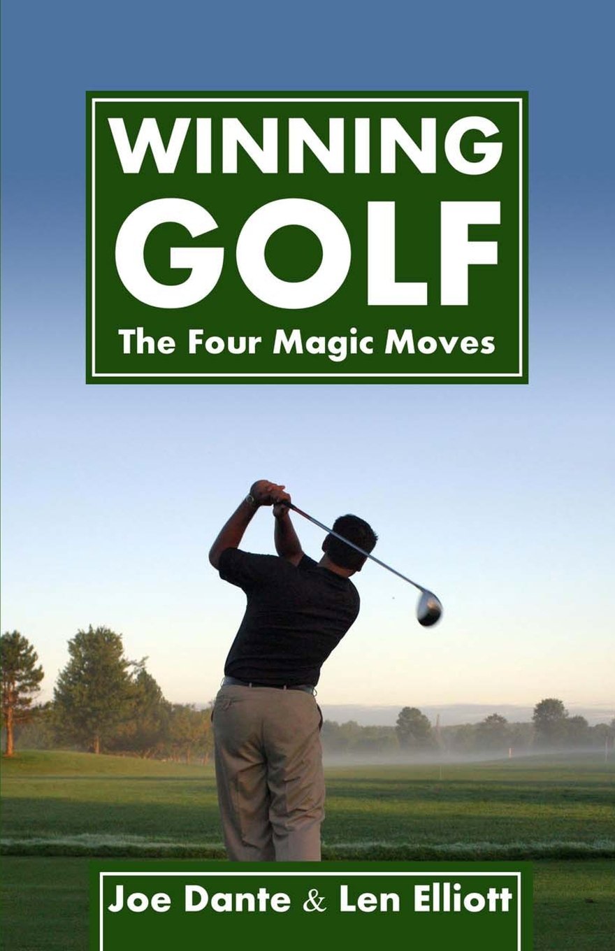 Createspace Winning Golf cover image showing four magic moves to improve your swing