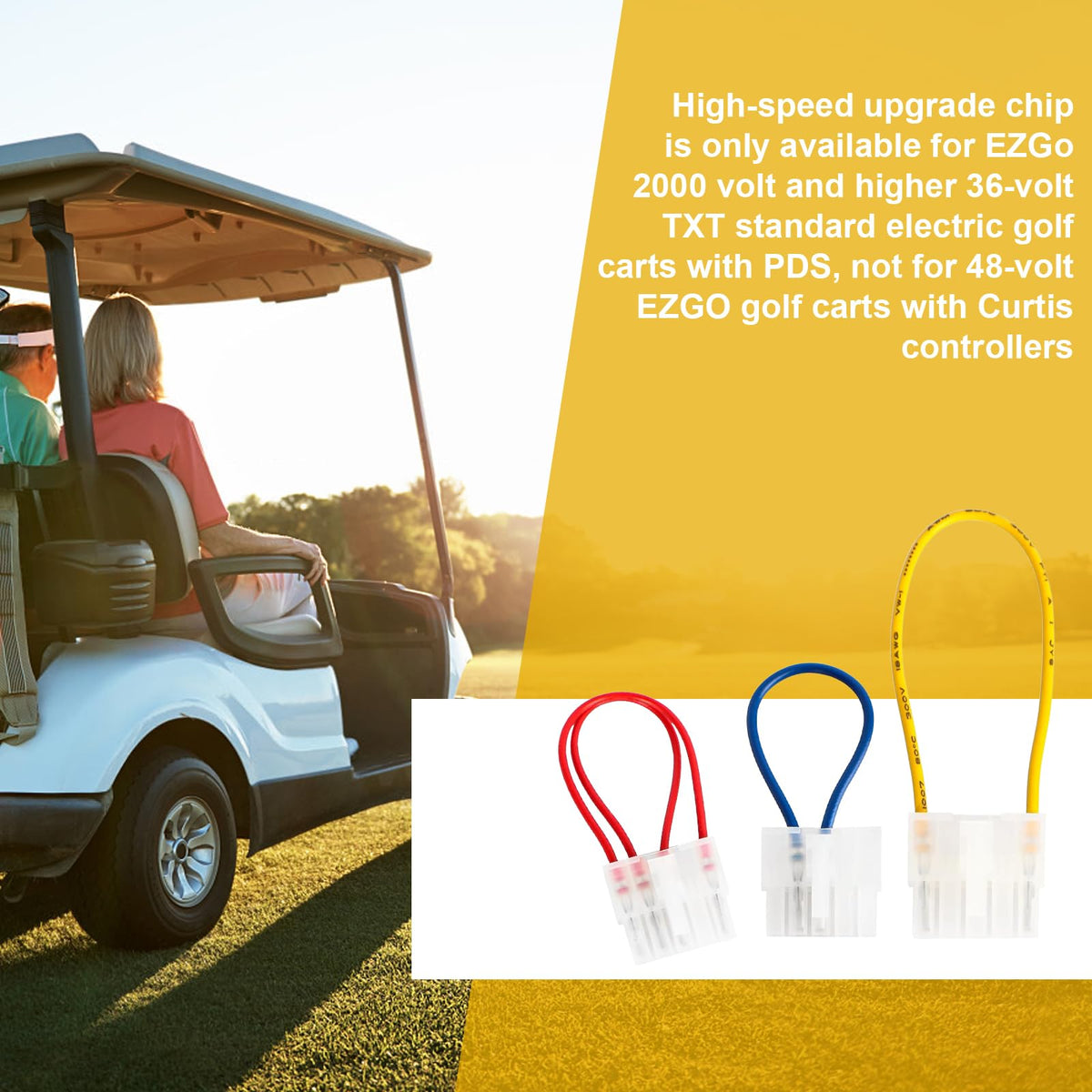 Crenlux EZGO 36V TXT compatibility note for PDS carts