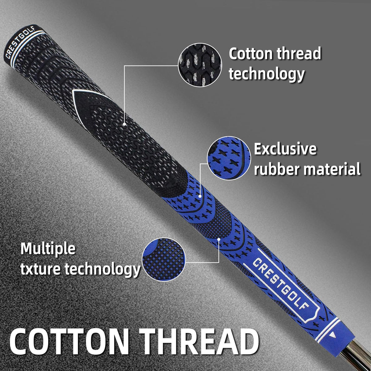 Crestgolf 13 grip tapes ready for secure grip installation