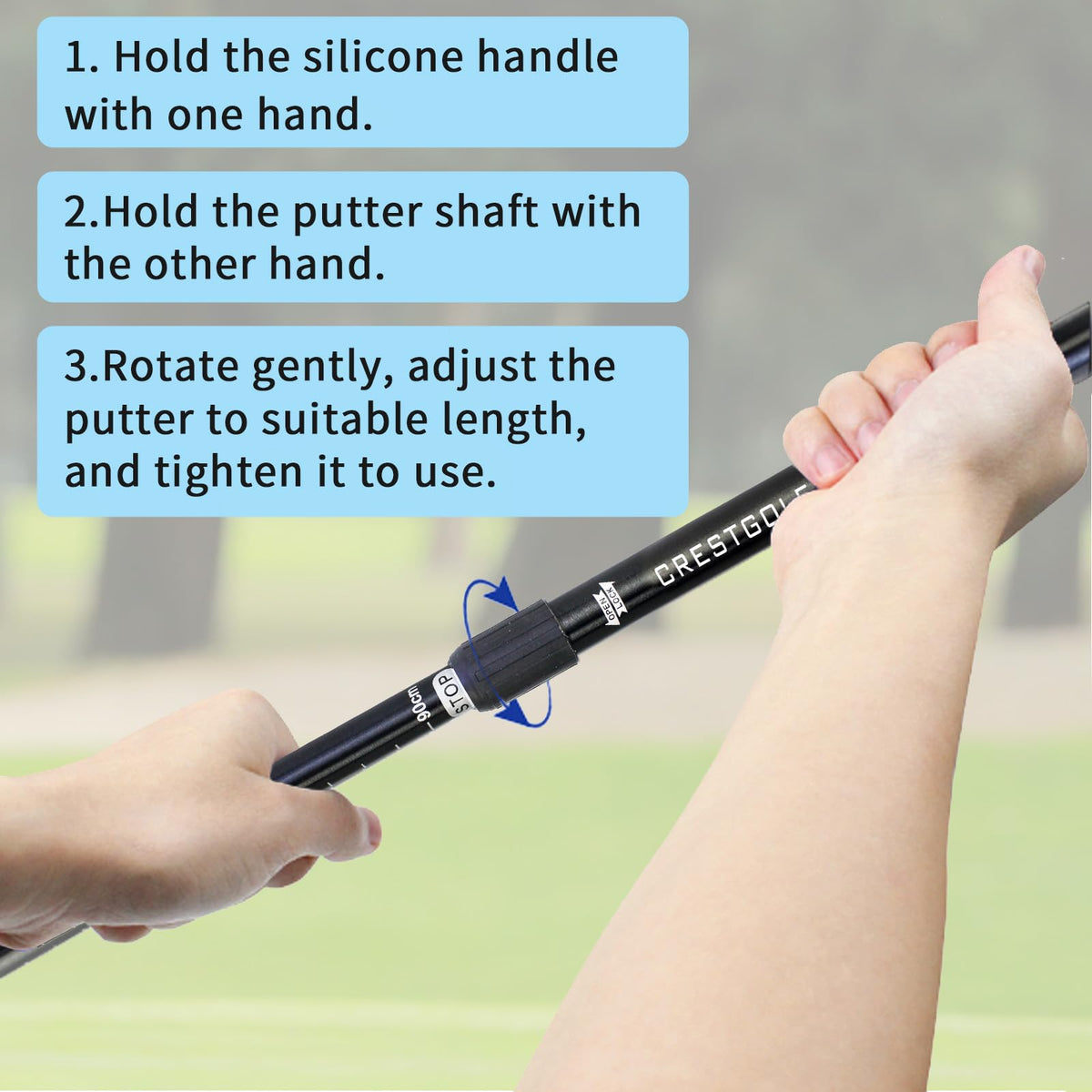 Crestgolf durable golf putter set ready for daily practice and replacements.