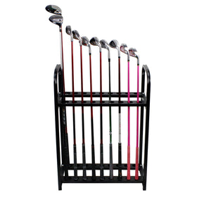Crestgolf gift-ready display rack ideal for home or office golf spaces.