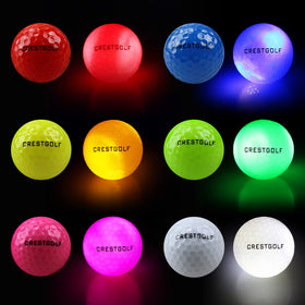 Crestgolf glow ball battery lasts up to 52 hours of play.