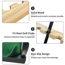 Crestgolf 27-hole display maximizes club storage in one compact rack