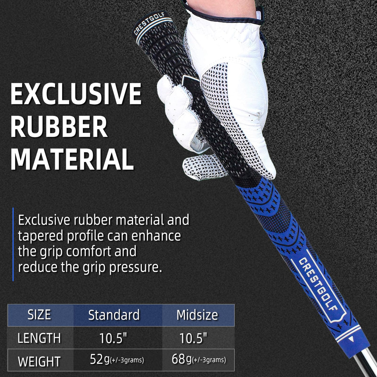 Crestgolf hook knife and solvent for precise grip installation and maintenance.