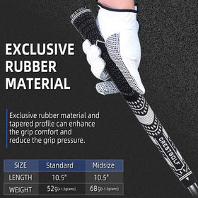 Crestgolf oversized butt design supports a relaxed bottom hand for control