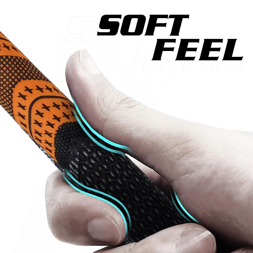 Crestgolf rubber-carbon blend grip enhances feel and dampens impact on off-center shots.