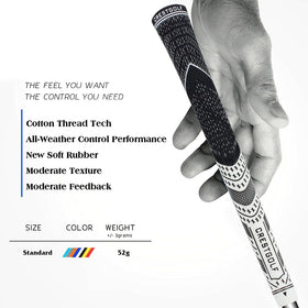Crestgolf rubber and carbon blend cushions shocks for smoother contact.