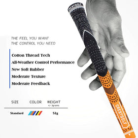 Image of Crestgolf 13-piece orange grip pack for standard size