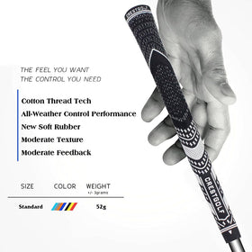 Crestgolf carbon yard detail grip highlighting reinforced surface for durability.