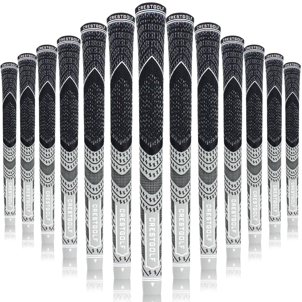 Crestgolf Multi-Compound Grips gray pack front view for all weather control and stability