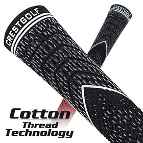 Crestgolf multi-compound grips texture close-up with carbon yard blend.