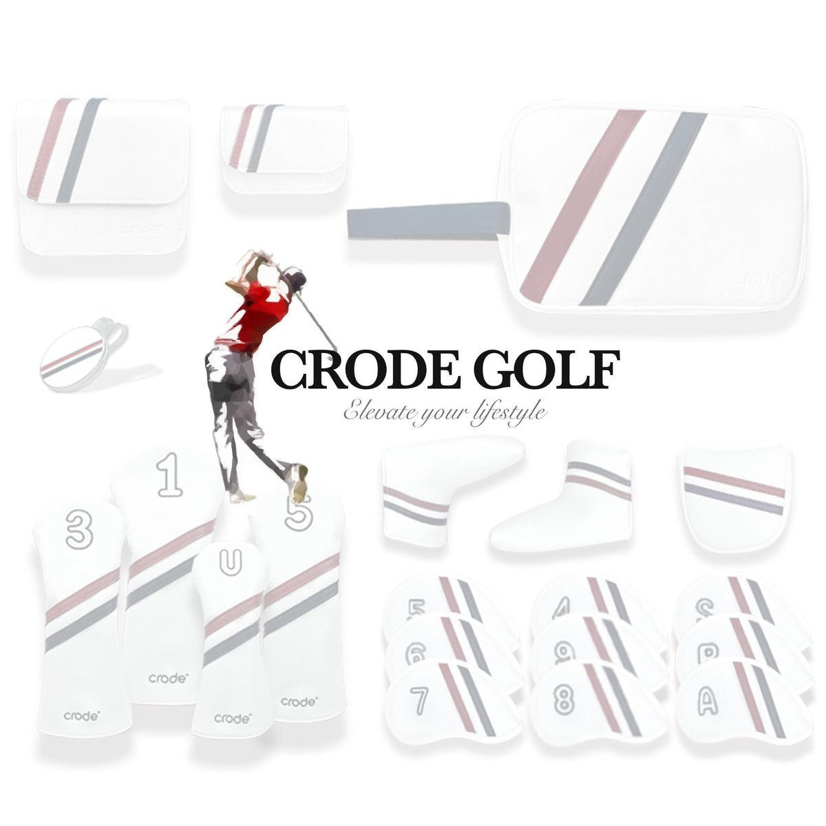 CRODE golf bag keeps gear organized in compact carry.