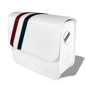 CRODE golf rangefinder case leather closeup protecting your gear on the course.