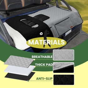 Easy installation compatible with most golf cart armrests.