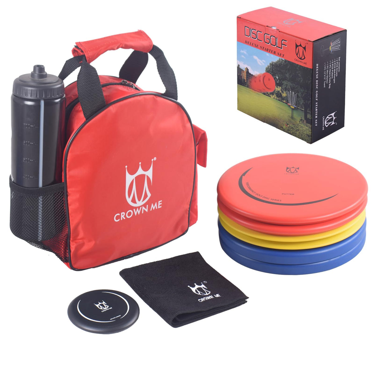 CROWN ME Disc Golf Set bag for easy transport on the course