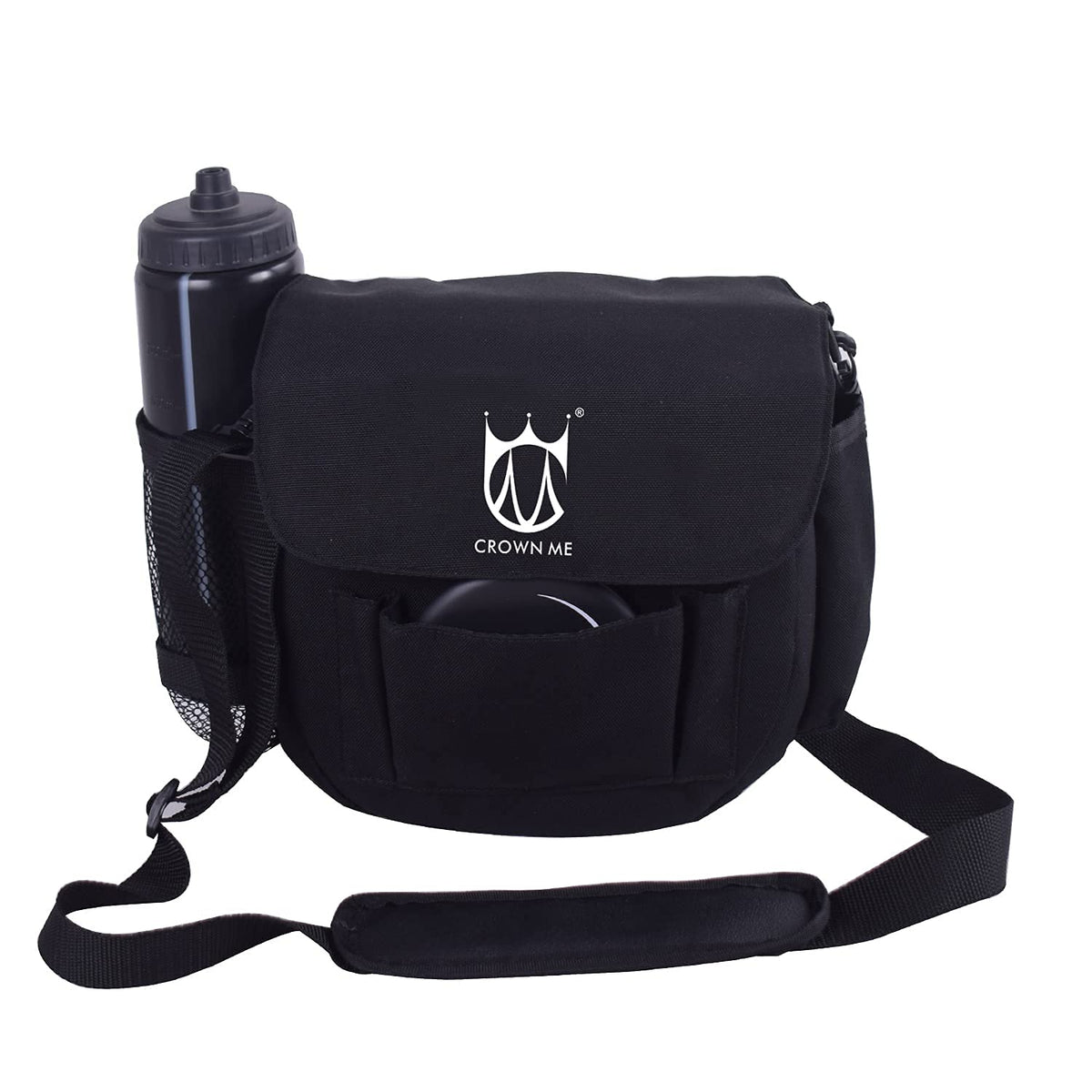 CROWN ME carry bag with front pocket for extra discs and easy access