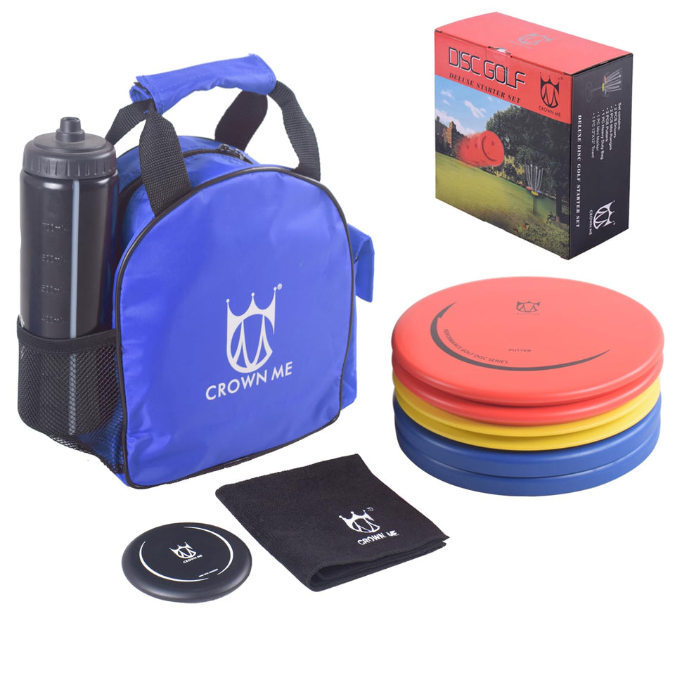 CROWN ME starter bag with water bottle pocket for easy on-course hydration.