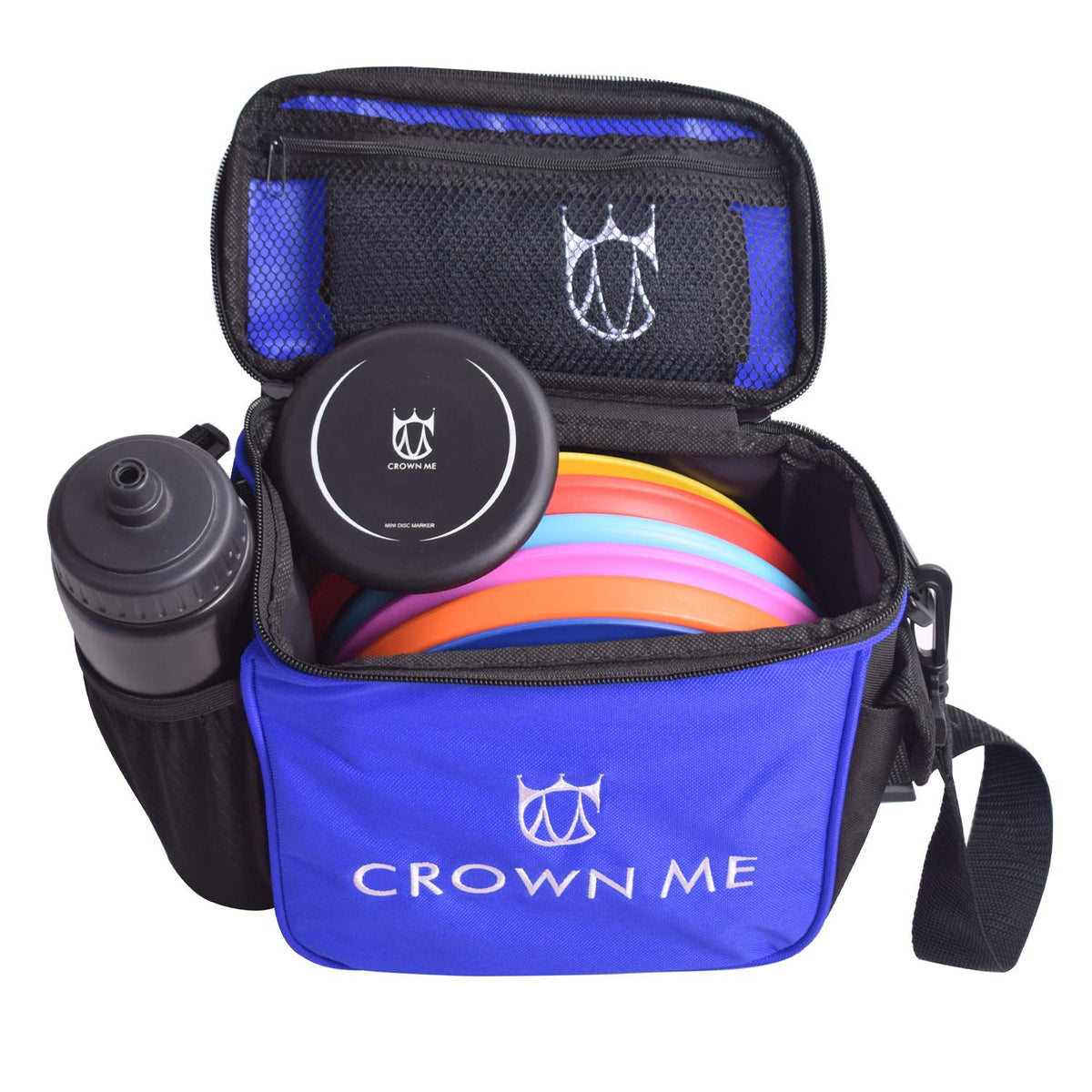 CROWN ME towel with logo keeps hands dry during play.