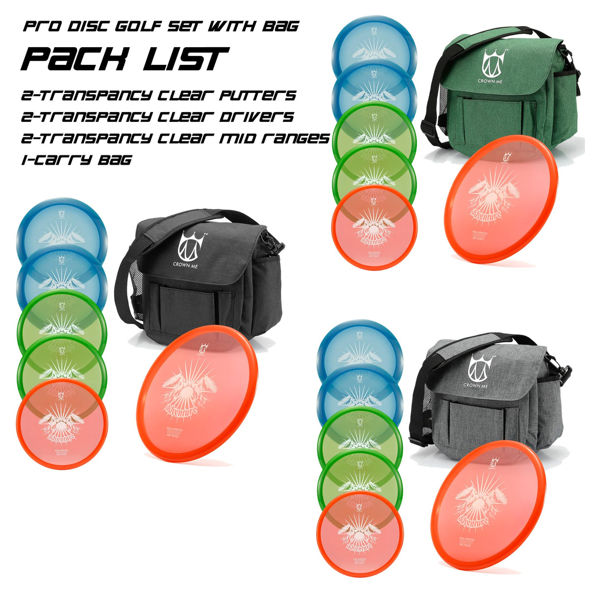 CROWN ME clear driver 1 high-glide design for distance
