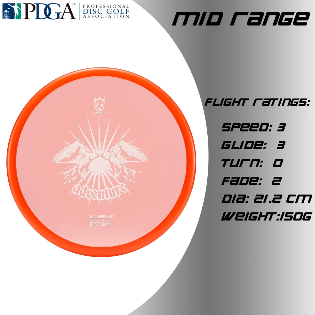CROWN ME clear midrange 2 reliable glide for precise throws