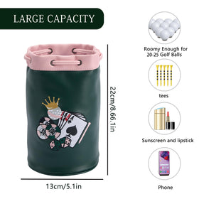 CROWNBLANKS PinkTee compact storage for balls, tees, and markers
