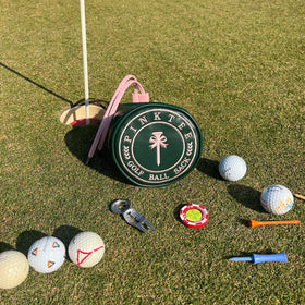 CROWNBLANKS PinkTee belt attachment for hands-free on-course access
