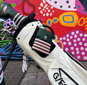 CROWNBLANKS PinkTee color options complement outfits on the course.