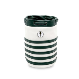 CROWNBLANKS PINKTEE pouch drawstring closure keeps valuables secure on the course.