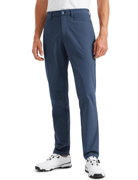 CRZ YOGA All Day Comfy golf pants front view in electric blue