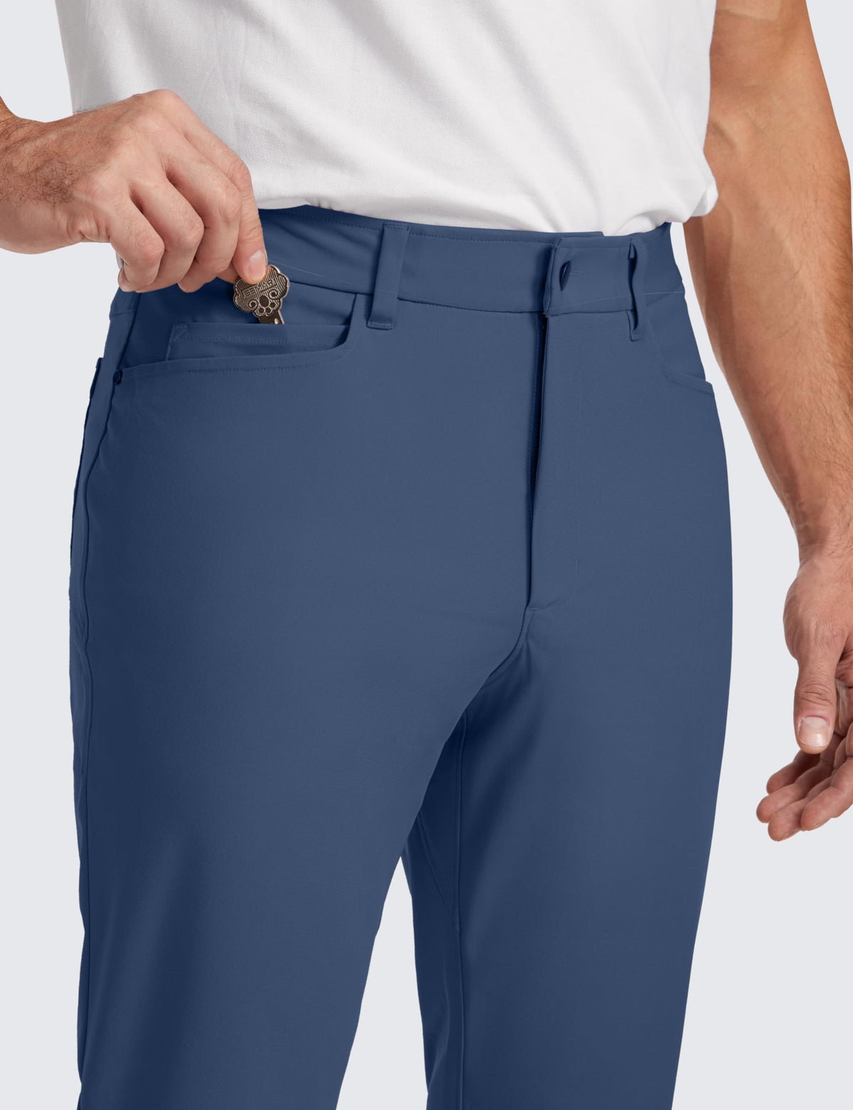 CRZ YOGA All Day Comfy Golf Pants fabric dries quickly and moves with you.