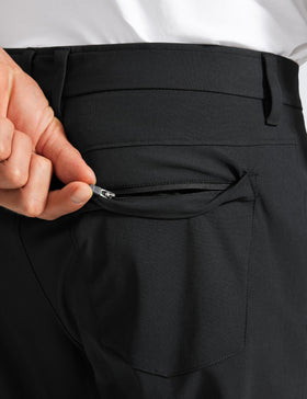 CRZ YOGA All Day Comfy golf pants inseam-32 view demonstrates tailored length