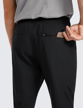 CRZ YOGA All Day Joggers back zipper pocket keeps valuables secure.