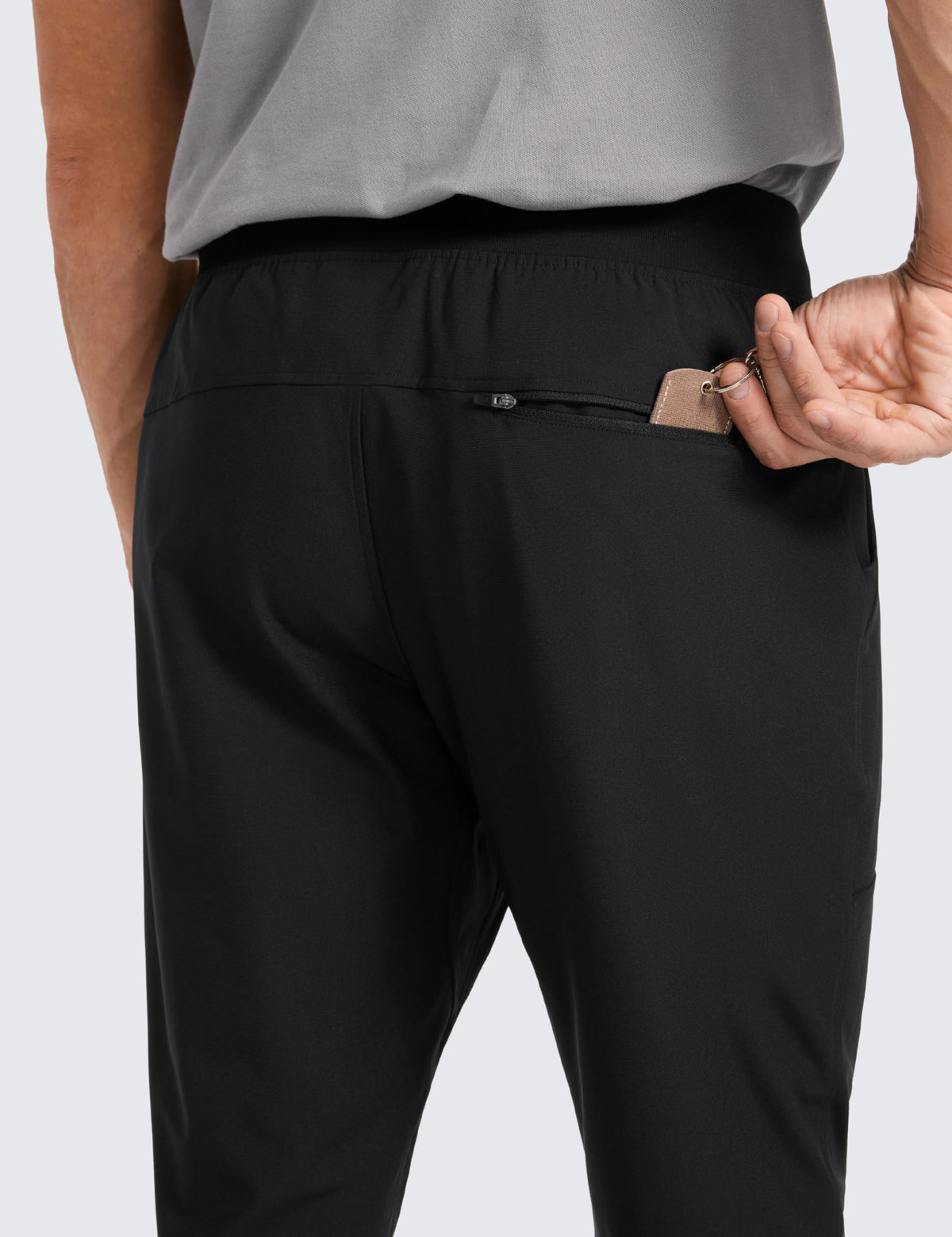 CRZ YOGA All Day Comfy Golf Joggers back pocket keeps essentials close.