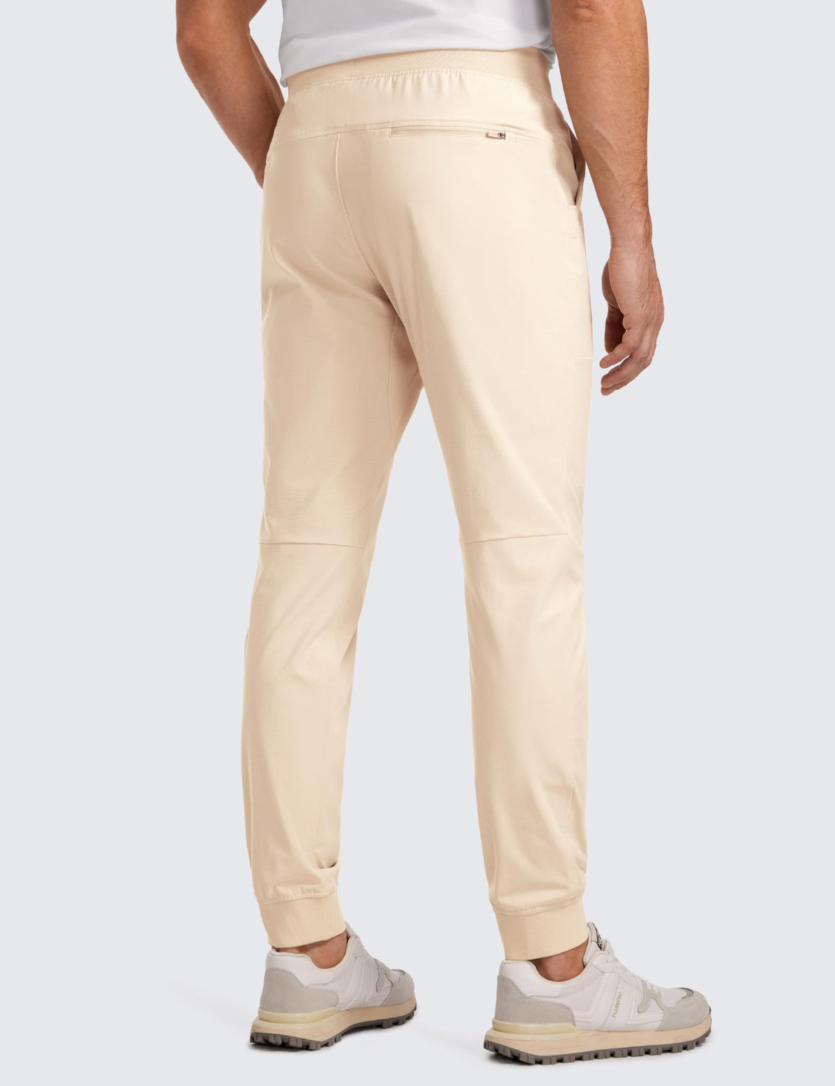 CRZ YOGA all-day comfy pull-on golf joggers back view with secure pocket