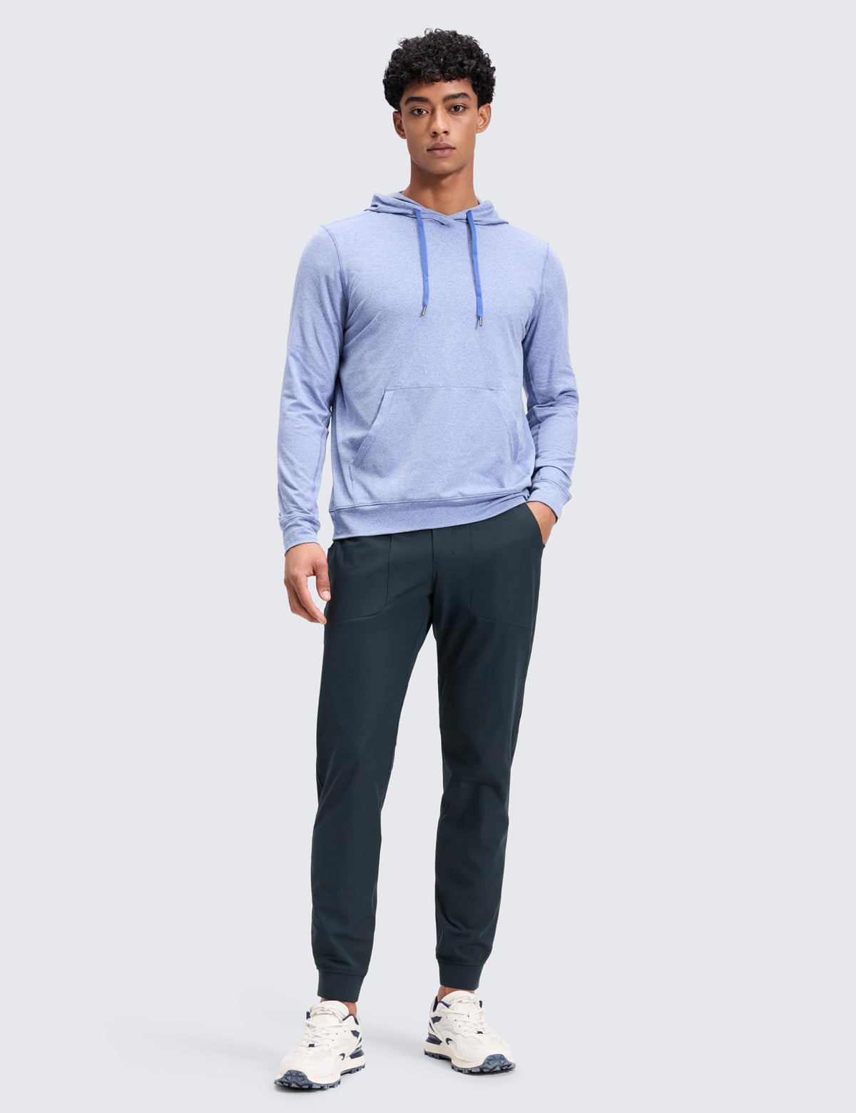 CRZ YOGA All Day Comfy Golf Joggers True Navy back pocket for secure storage