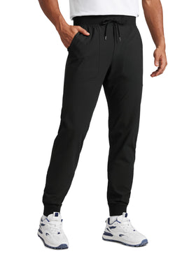 CRZ YOGA all-day comfy golf joggers fabric close-up showing breathable quick-dry performance