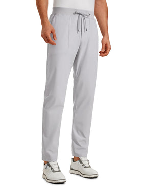 CRZ YOGA All Day Comfy golf pants front view with spacious pockets for essentials.