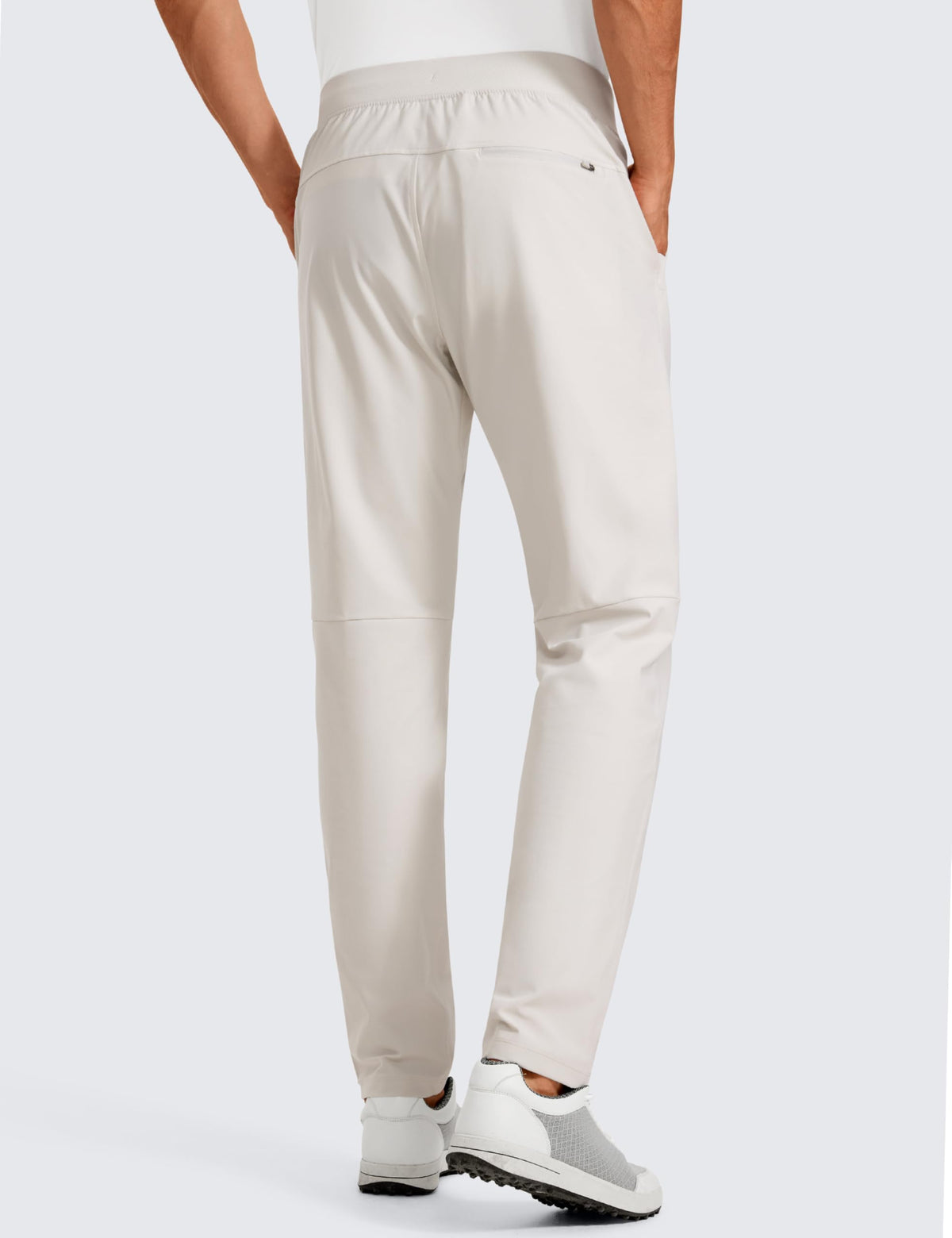 CRZ YOGA All Day Comfy Golf Pants Milky White side pocket with inner mesh pocket for essentials