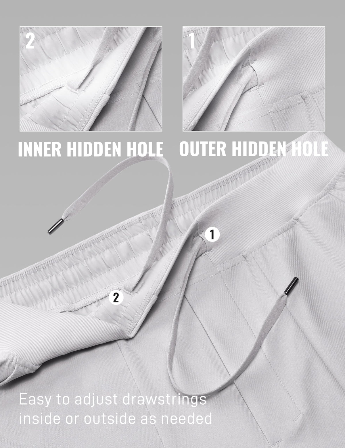 CRZ YOGA All Day Comfy Pull-On Golf Pants back zip pocket, versatile for golf-to-work use.