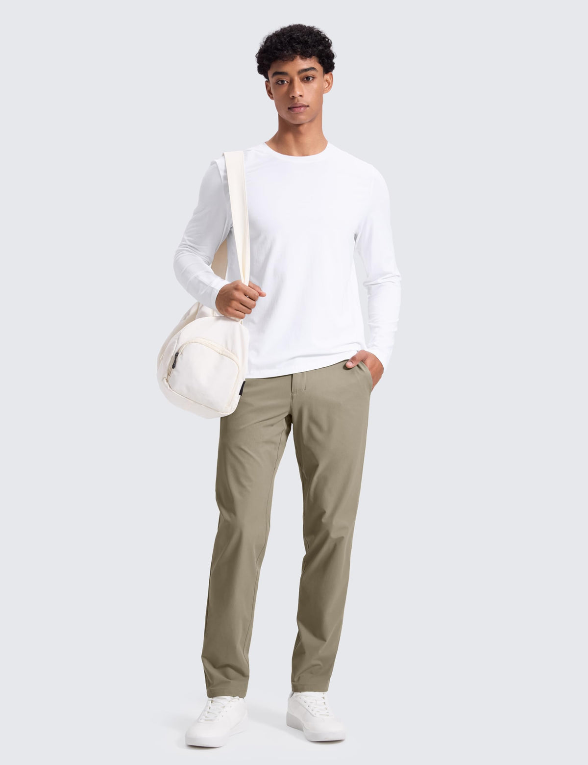 CRZ YOGA Breeze Comfy Golf Pants with side pocket for secure storage during play.