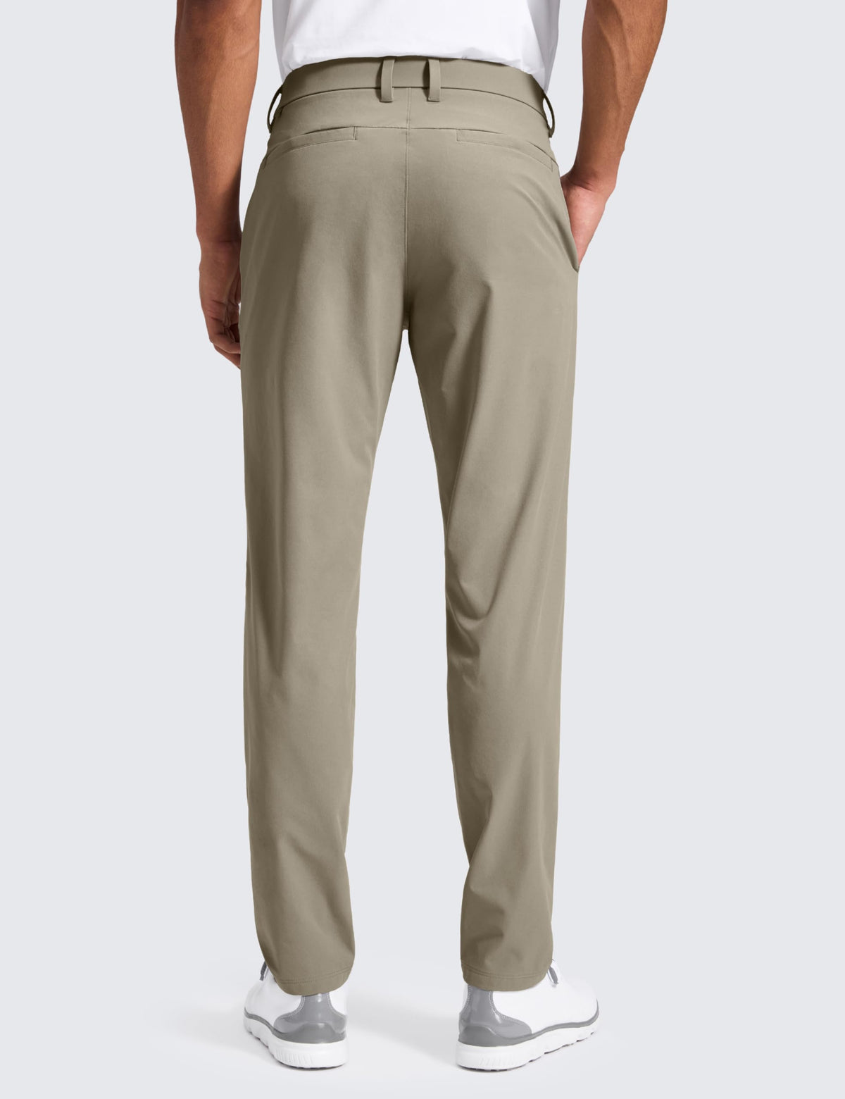 CRZ YOGA Breeze Comfy Golf Pants side pocket detail highlighting convenient storage.