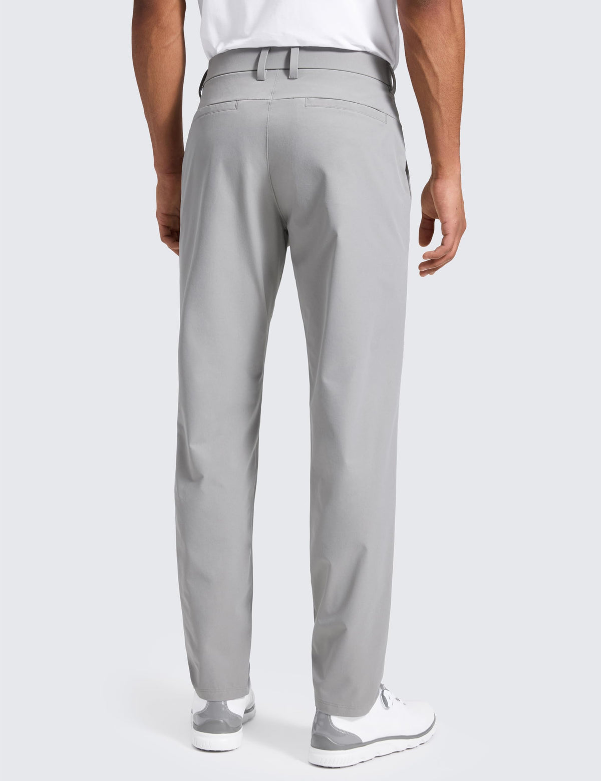 CRZ YOGA Breeze Golf Pants — back view highlights tapered silhouette and comfortable fit.
