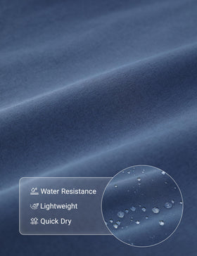 CRZ YOGA Breeze golf pants electric blue fabric texture showing lightweight quick-dry material